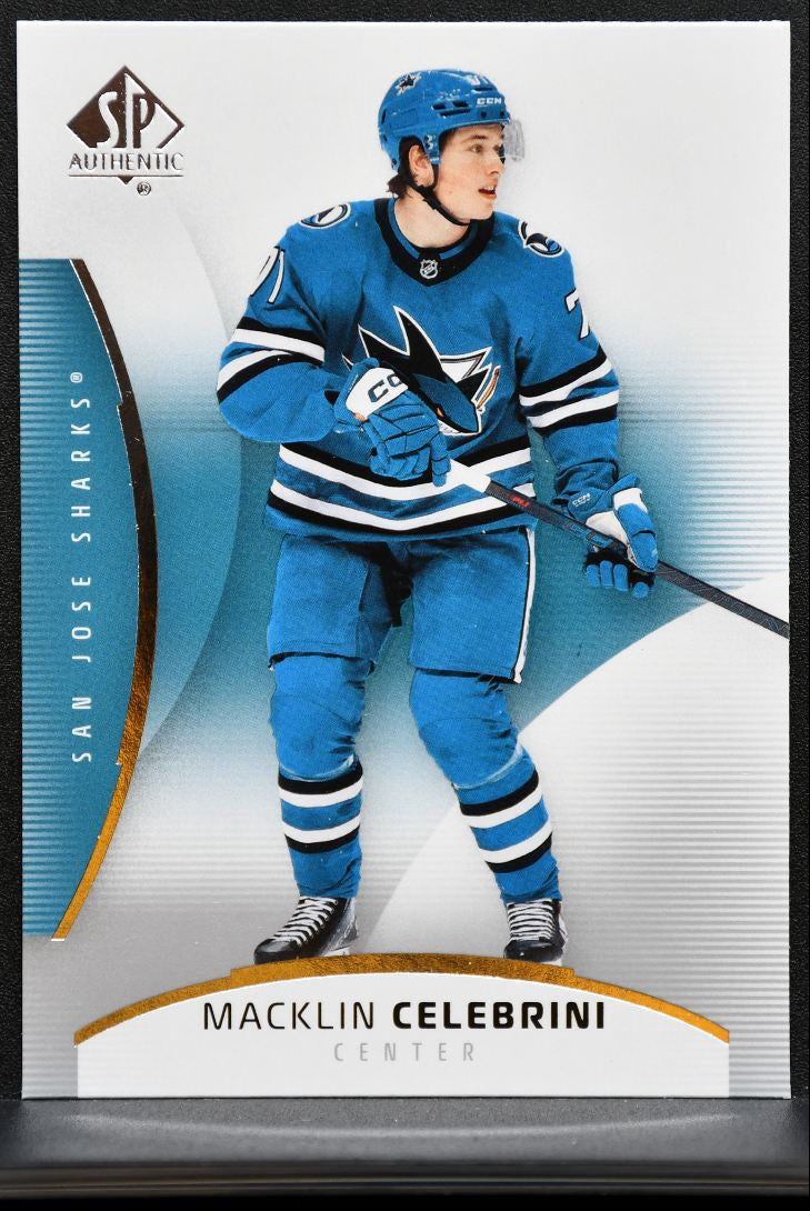 2025-26 SP Authentic Macklin Celebrini 26 San Jose Sharks 1310