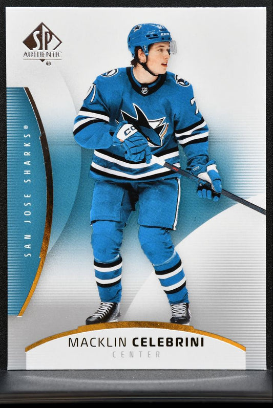 2025-26 SP Authentic Macklin Celebrini 26 San Jose Sharks 1310
