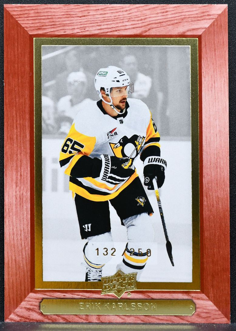 2023-24 UD Extended Series Beehive Red Erik Karlsson Penguins 132 /250 5661