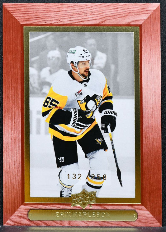 2023-24 UD Extended Series Beehive Red Erik Karlsson Penguins 132 /250 5661
