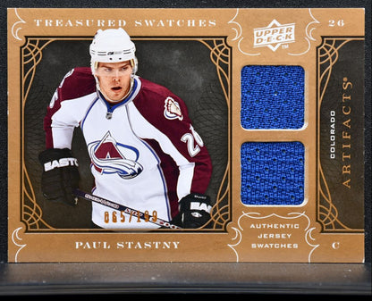 2009-10 UD Artifacts Treasured Swatches Paul Stastny TS-PS /199 Jersey 5396