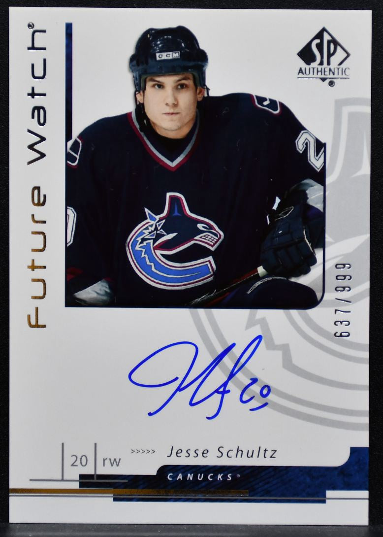 2006-07 SP Authentic Future Watch Auto Jesse Schultz RC Auto 637/999 6075