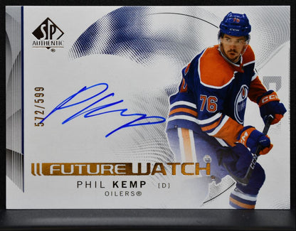 2024-25 SP Authentic Future Watch Auto Horizontal Kemp RC Auto 572/599 2492