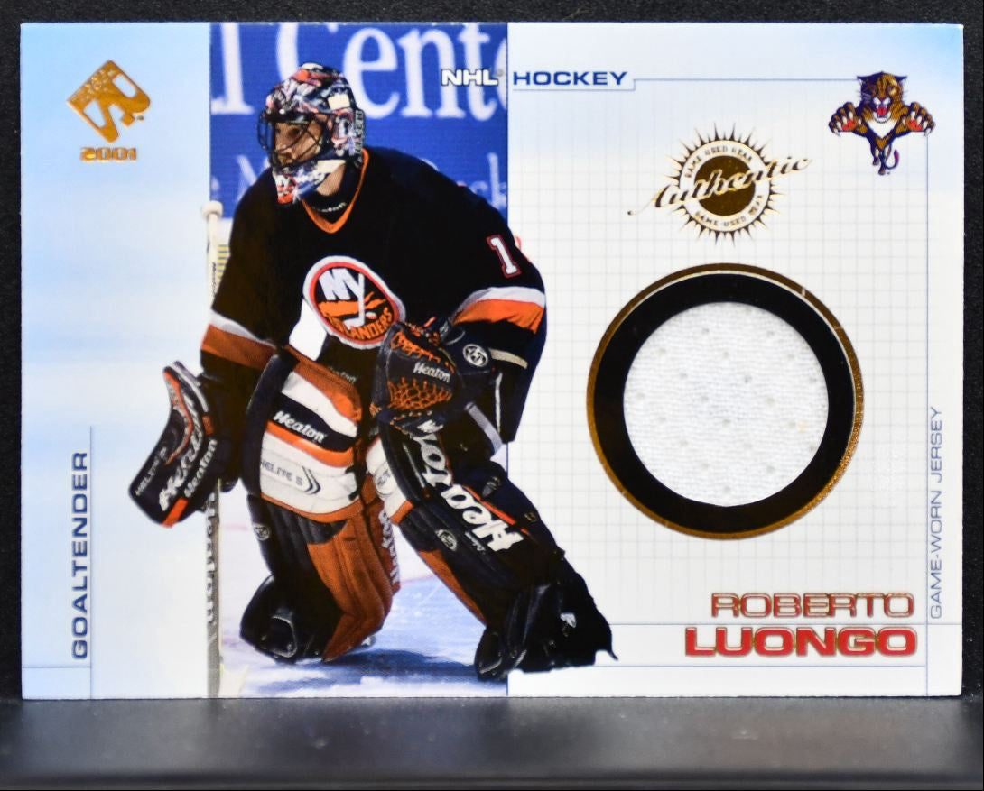 2000-01 Pacific Private Stock Reserve Game Gear Roberto Luongo Jersey 3216