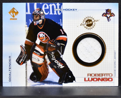 2000-01 Pacific Private Stock Reserve Game Gear Roberto Luongo Jersey 3216