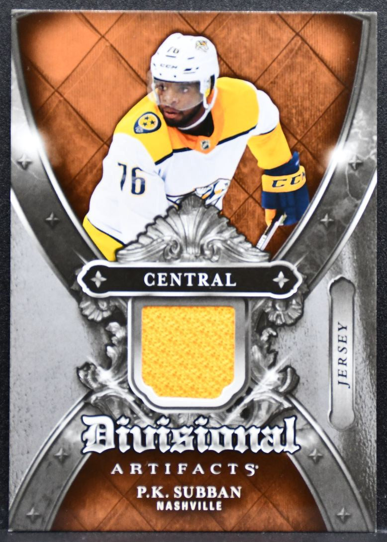 2018-19 Upper Deck Artifacts Divisional P.K. Subban DA-PS Predators Jersey 4620