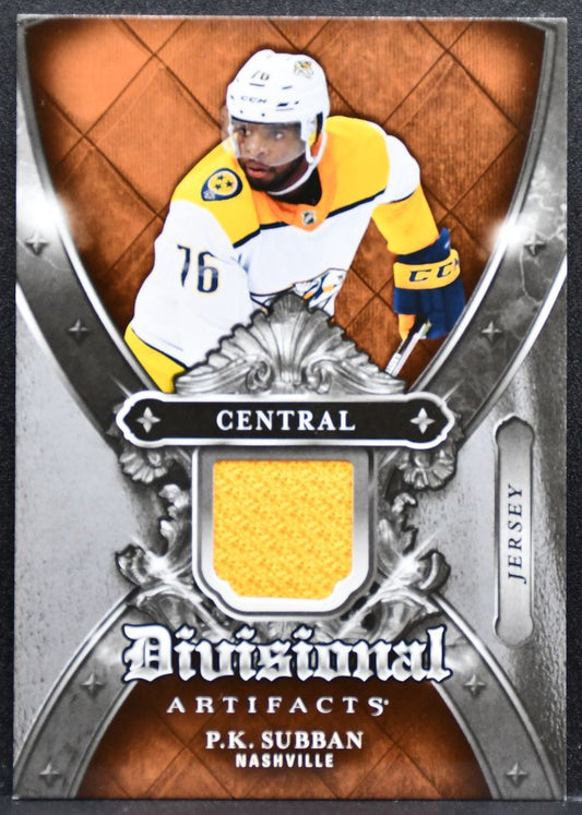 2018-19 Upper Deck Artifacts Divisional P.K. Subban DA-PS Predators Jersey 4620