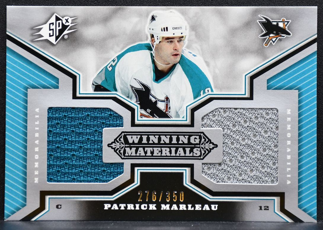 2005-06 SPx Winning Materials Patrick Marleau WM-PM Sharks 276/350 Jersey 0844