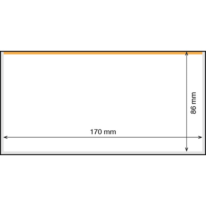 Banknote-sleeves, BASIC 170, 170 x 86 mm, pack of 50