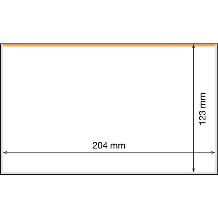 Banknote-sleeves, BASIC 204, 204 x 123 mm, pack of 50