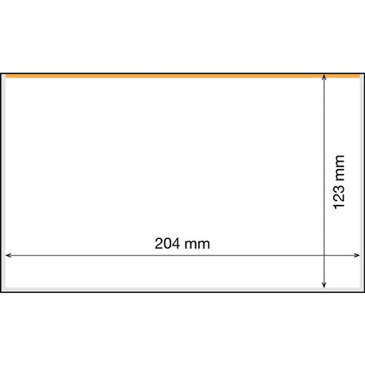 Banknote-sleeves, BASIC 204, 204 x 123 mm, pack of 50