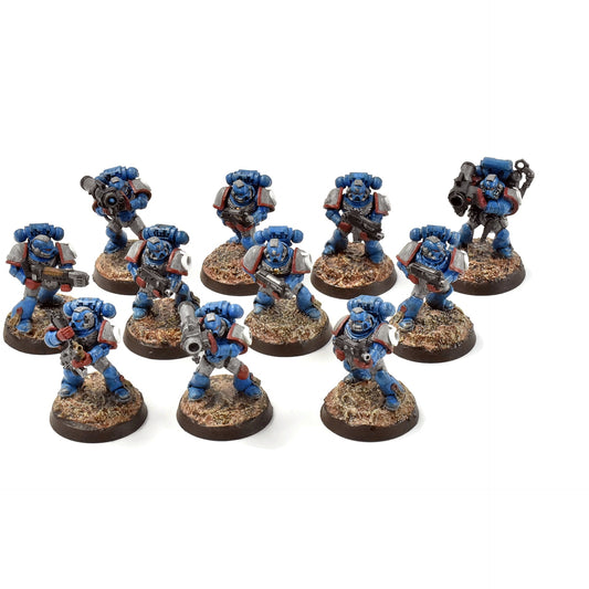 SPACE MARINES 11 Tactical Marines #2 WELL PAINTED Warhammer 40K