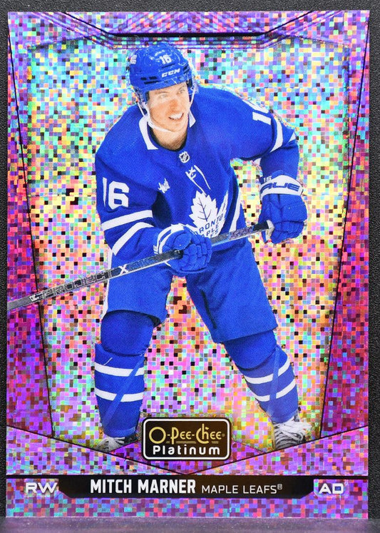 2024-25 O-Pee-Chee Platinum Violet Pixels Mitch Marner Maple Leafs 077/299 1525