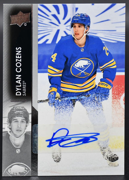2021-22 UD Series 1 Dylan Cozens 20 Buffalo Sabres Auto