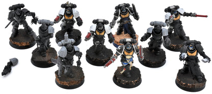 SPACE MARINES 10 Black Templars Primaris Crusader Squad #1 Warhammer 40K