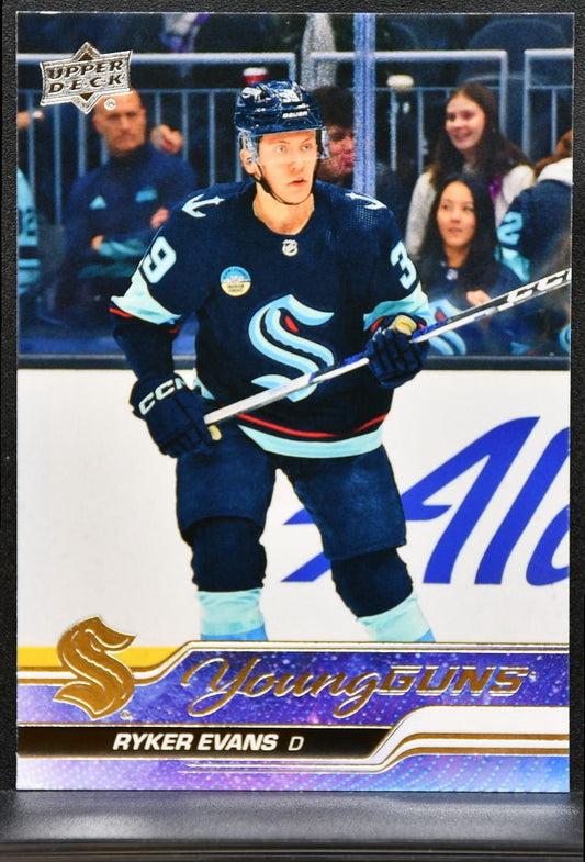 2023-24 UD Extended Series Young Guns Ryker Evans 726 Seattle Kraken RC 0564