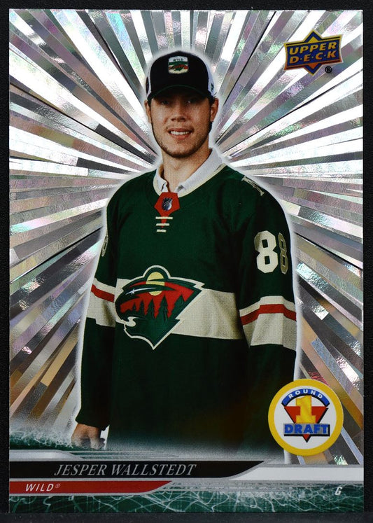 2024-25 UD Extended Series Round 1 Outburst Jesper Wallstedt 734 Wild RC 1693