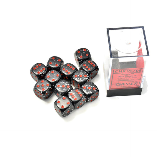 CHESSEX Red and Black dice #1 Warhammer 40k D6