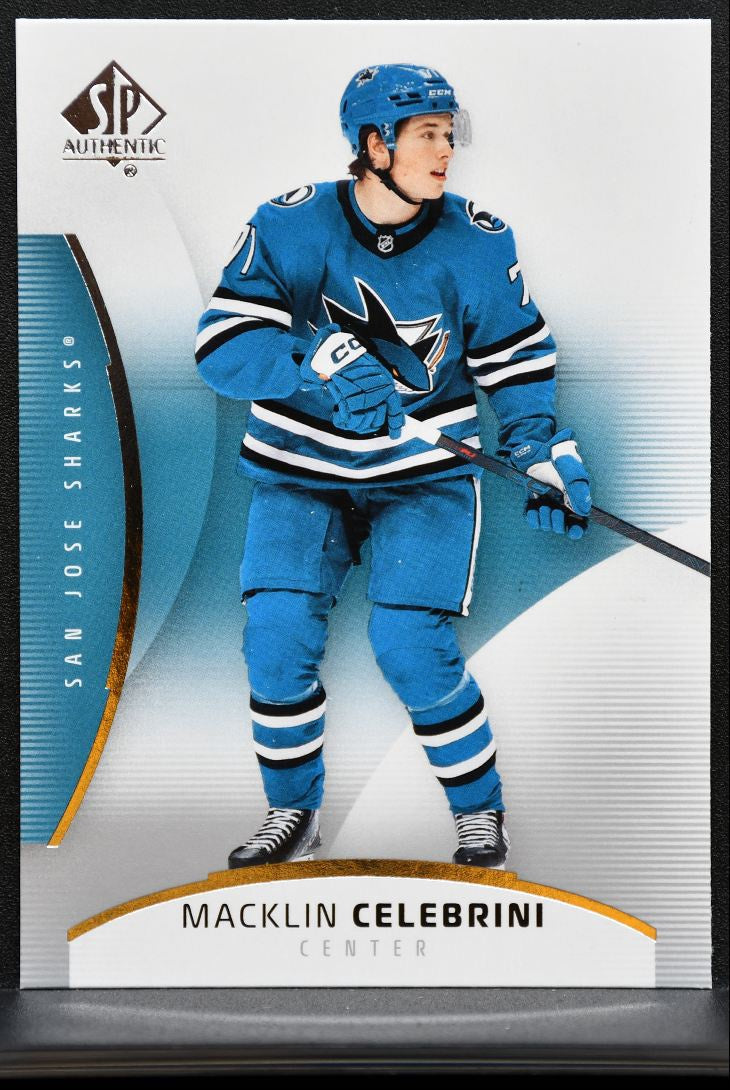 2025-26 SP Authentic Macklin Celebrini 26 San Jose Sharks 1303