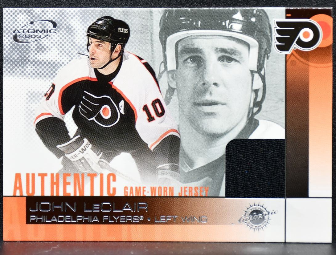 2002-03 Pacific Atomic Authentic Game-Worn Jersey LeClair Flyers Jersey 8037