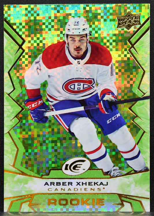 2022-23 Upper Deck Ice Rookie Green Arber Xhekaj 116 Montreal Canadiens RC 4087