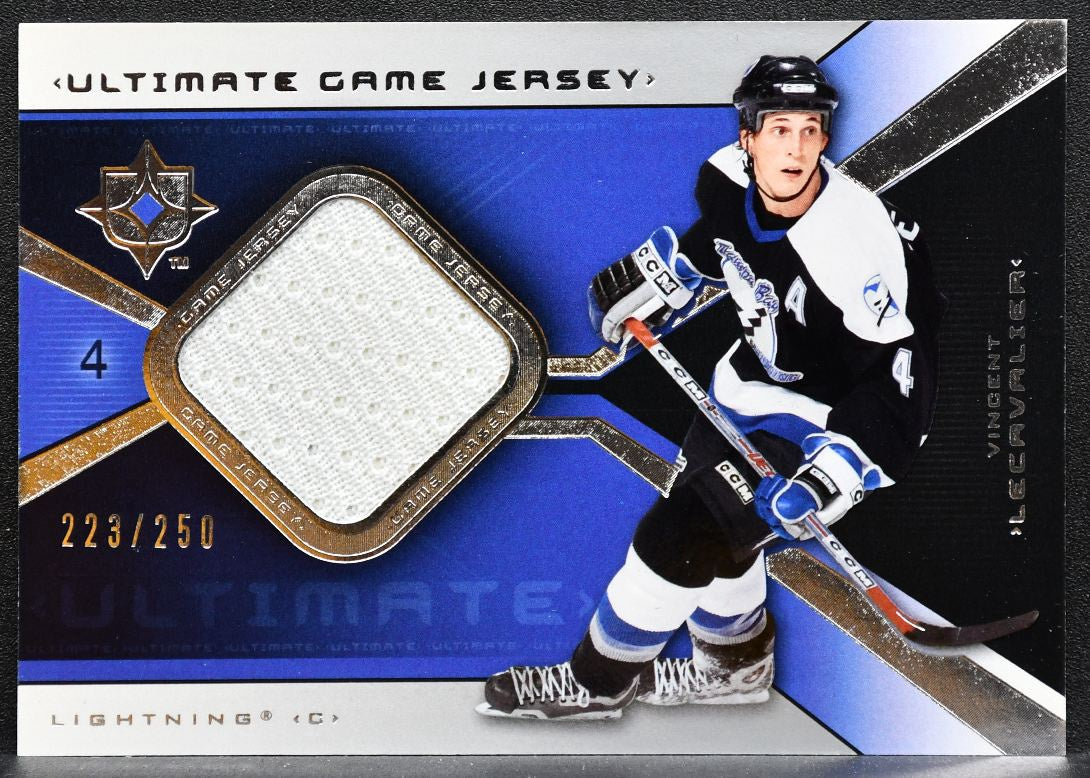 2004-05 UD Ultimate Collection Jersey Vincent Lecavalier Lightning Jersey 3827