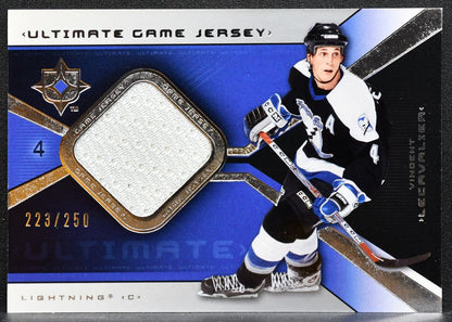 2004-05 UD Ultimate Collection Jersey Vincent Lecavalier Lightning Jersey 3827