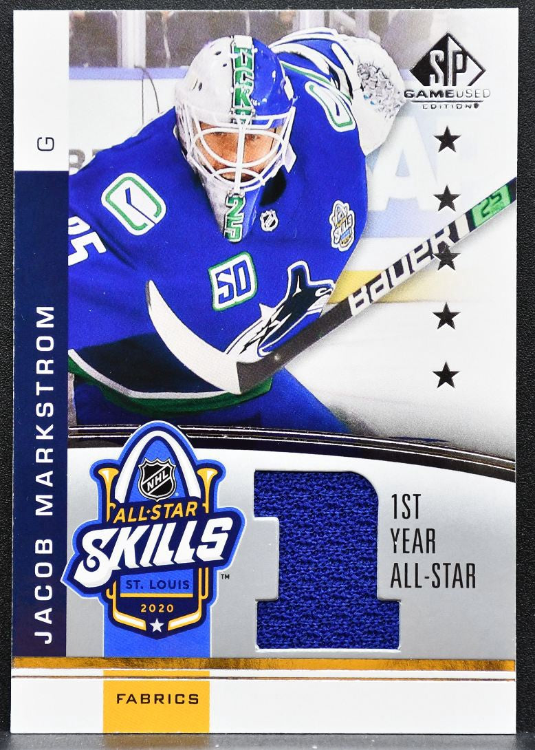2020-21 SP Game Used NHL All-Star Skills Fabrics 1st Year Markstrom Jersey 5253