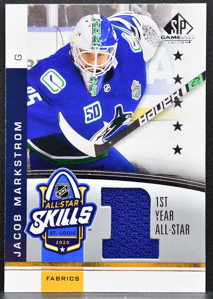 2020-21 SP Game Used NHL All-Star Skills Fabrics 1st Year Markstrom Jersey 5253