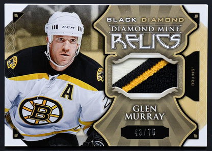 2015-16 UD Black Diamond Diamond Mine Relics Glen Murray DM-GM 43/75 Patch