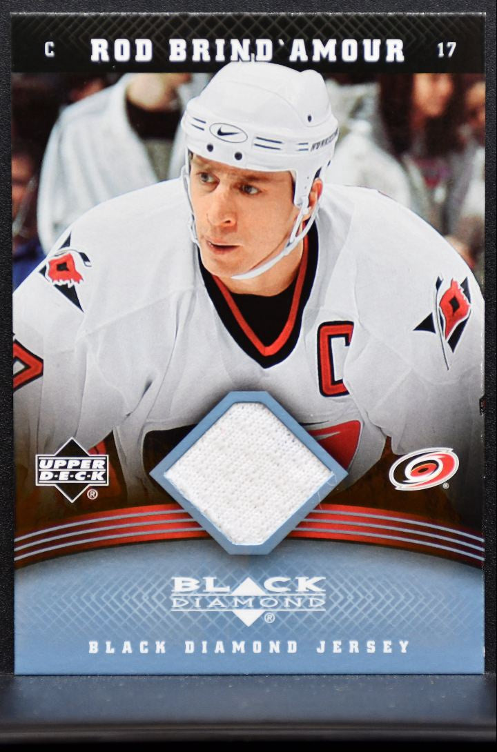 2006-07 Upper Deck Black Diamond Jerseys Rod Brind'Amour Hurricanes Jersey 7009