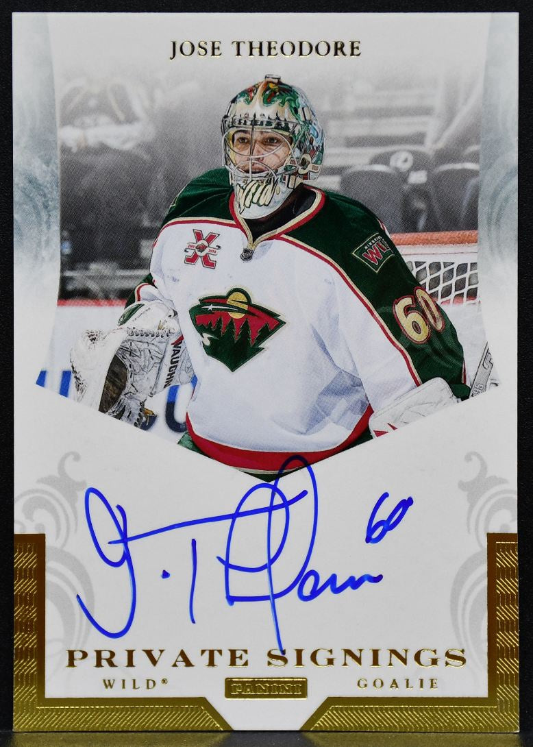 2011-12 Panini Certified Private Signings Jose Theodore TEO Wild Auto 5828
