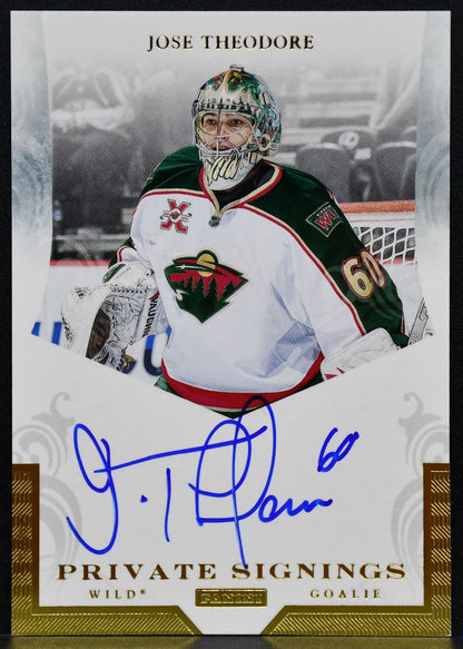 2011-12 Panini Certified Private Signings Jose Theodore TEO Wild Auto 5828