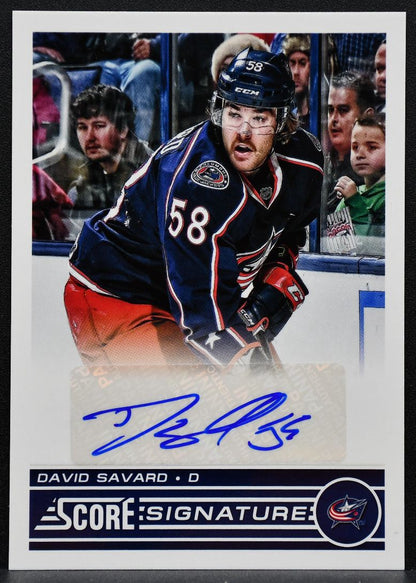 2013-14 Panini Score Signatures David Savard Columbus Blue Jackets Auto 1797