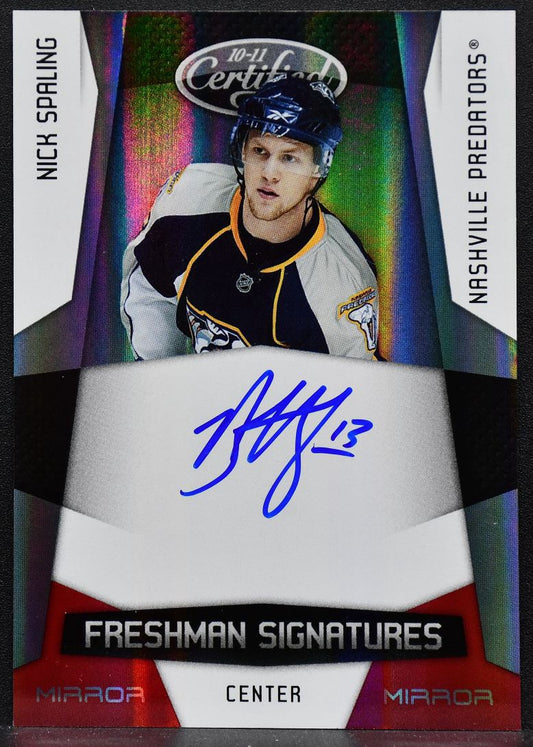 2010-11 Panini Certified Freshman Signatures Mirror Red Spaling 179 Auto 2835