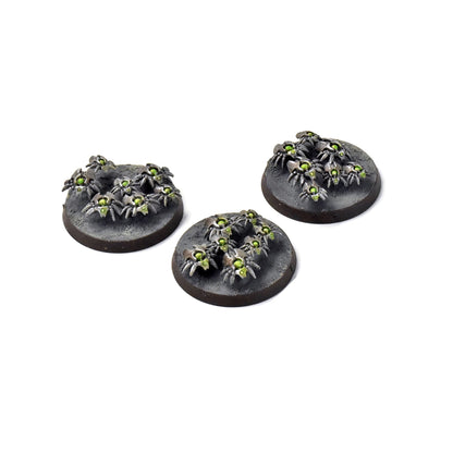 NECRONS 3 Scarab Swarm Bases #1 Warhammer 40K WELL PAINTED