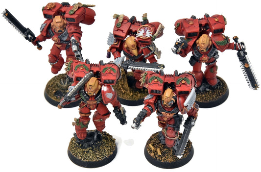 BLOOD ANGELS 5 Sternguard Veterans With Jump Pack #41 METAL WELL PAINTED 40K