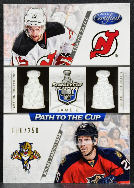 2012-13 Panini Certified Conference Quarterfinals Zajac/Samuelsson Jersey 1856