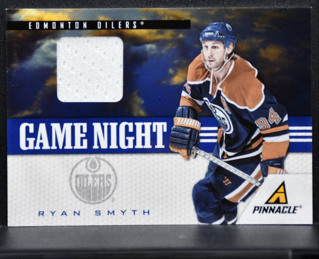 2011-12 Panini Pinnacle Game Night Materials Ryan Smyth 45 Oilers Jersey 4909