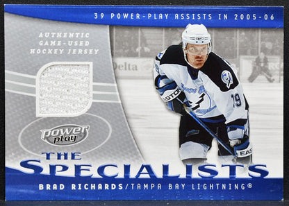 2006-07 UD Power Play The Specialists Brad Richards S-RI Lightning Jersey 2349