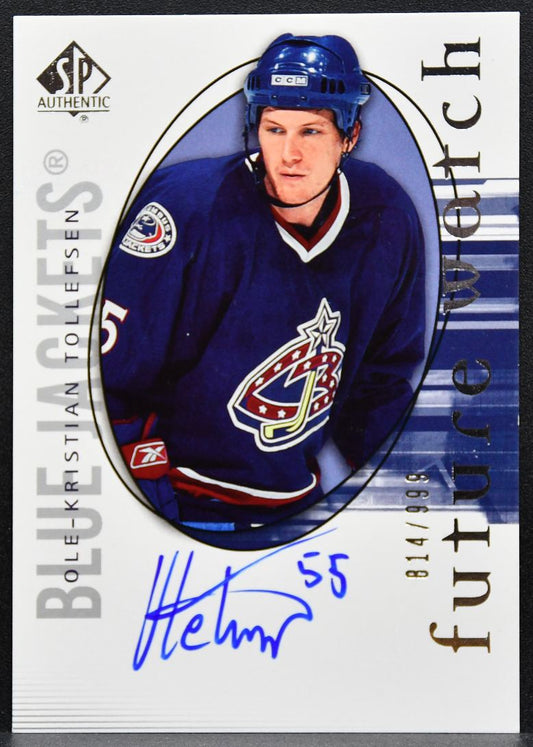 2005-06 SP Authentic Future Watch Auto Ole-Kristian Tollefsen RC Auto 7064