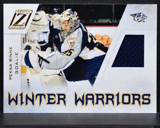 2010-11 Panini Zenith Winter Warriors Materials Pekka Rinne Jersey 5098