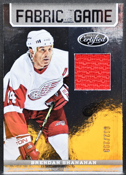 2012-13 Panini Certified Fabric of the Game Shanahan 062/299 Jersey 5579