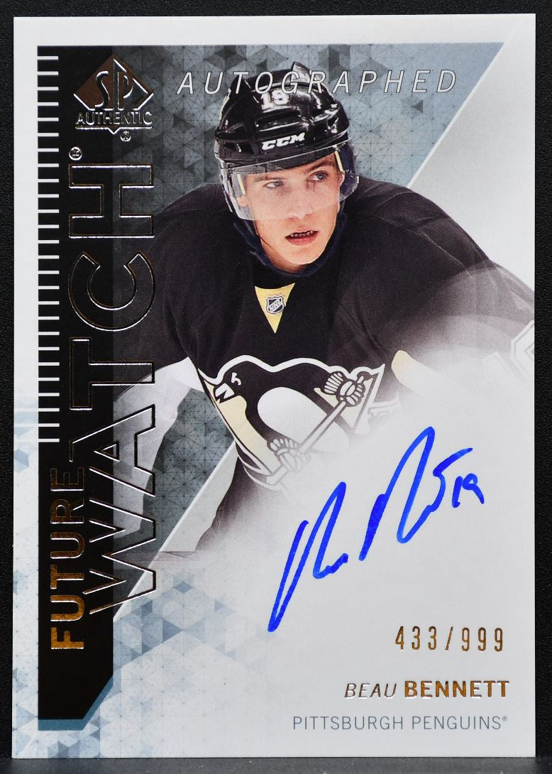 2013-14 SP Authentic Future Watch Auto Beau Bennett RC Auto 433/999 1681
