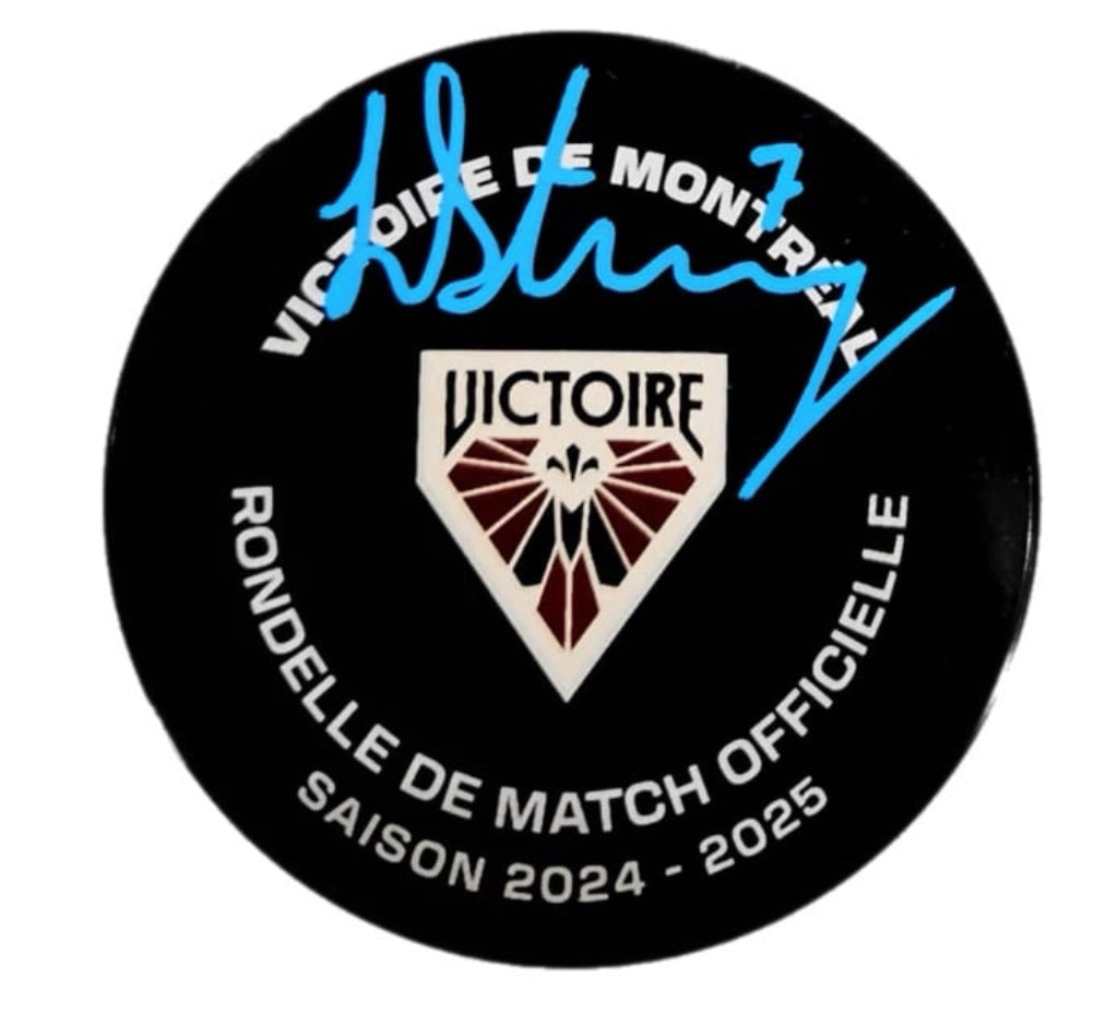 Laura Stacey Autographed Puck - Official (Montreal Victoire)