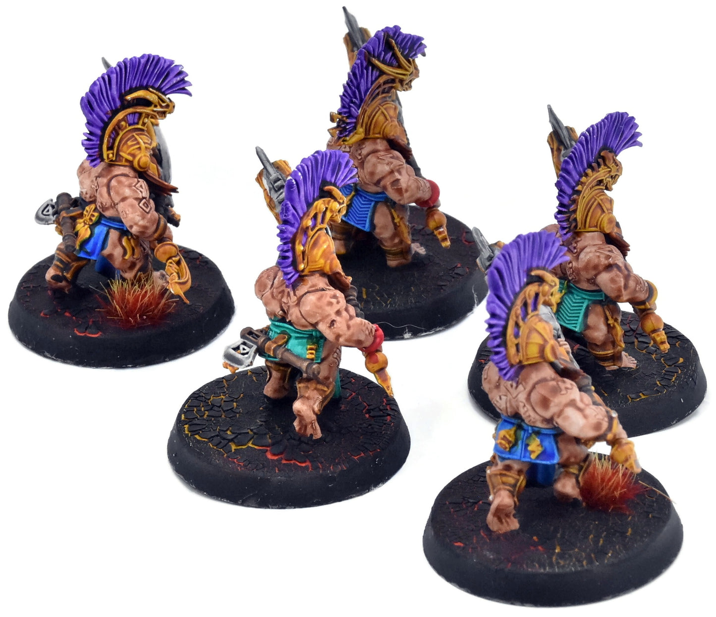 FYRESLAYERS 5 Auric Hearthguard #1 WELL PAINTED Warhammer Sigmar 3974