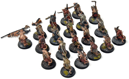 SKAVEN 20 Clanrats #5 WELL PAINTED Broken & Missing Bits Warhammer Sigmar