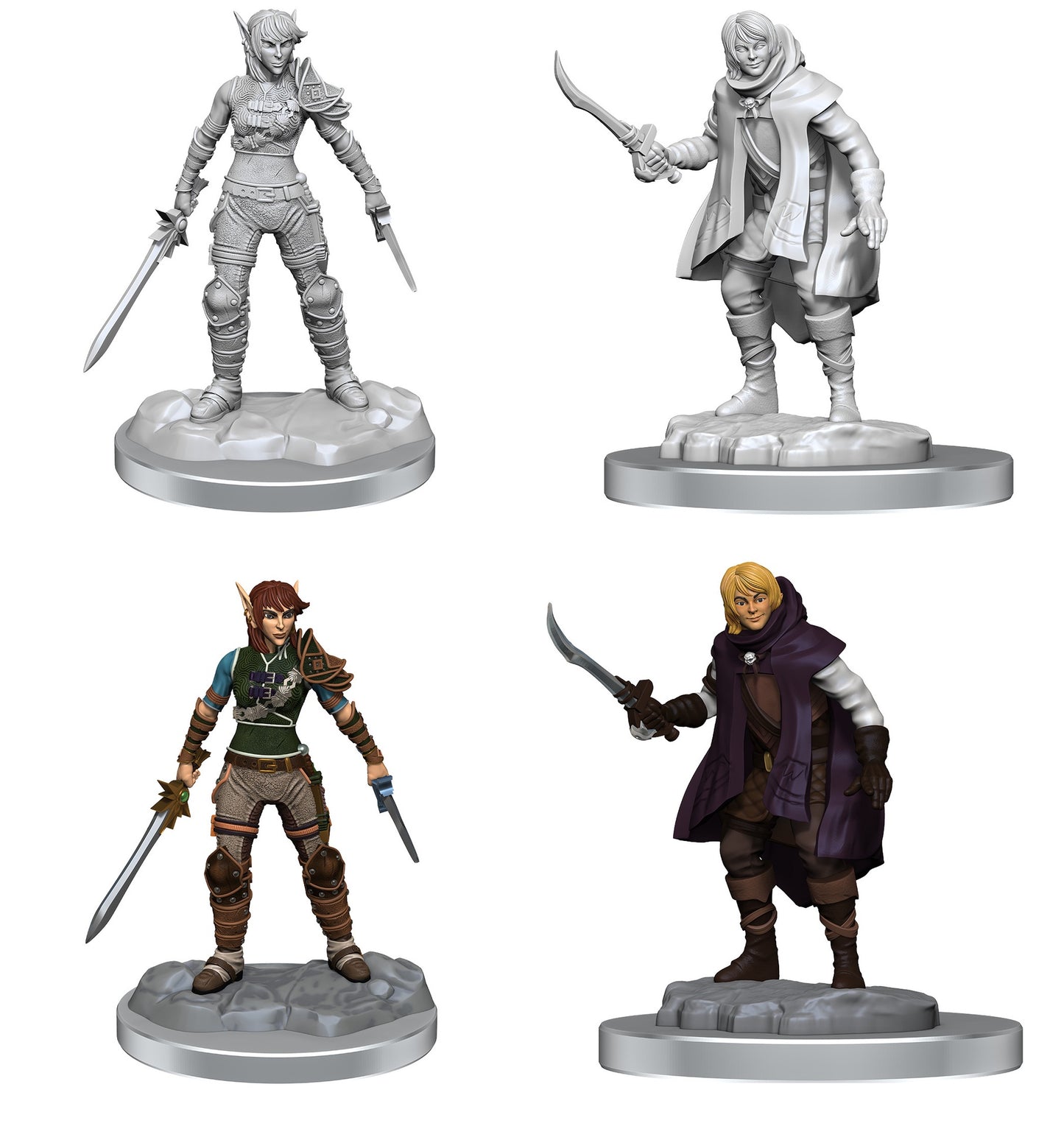 D&D Unpainted Minis Wv19 Elf Rogue/half- Elf Rogue