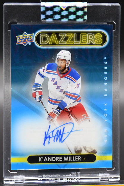 2024-25 UD Clear Cut K'Andre Miller DA-KM New York Rangers Auto
