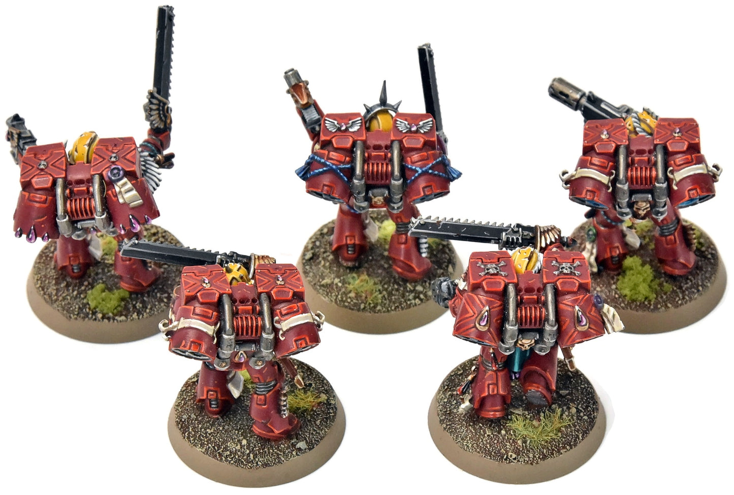 BLOOD ANGELS 5 Vanguard Veteran Squad #14 PRO PAINTED Warhammer 40K